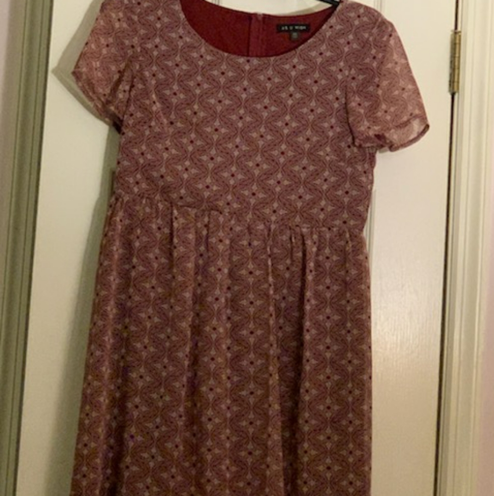 Burgandy dress